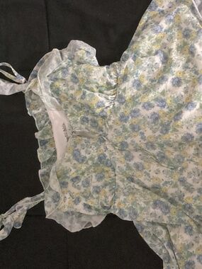 Flowy Summer Babydoll Top with Tie